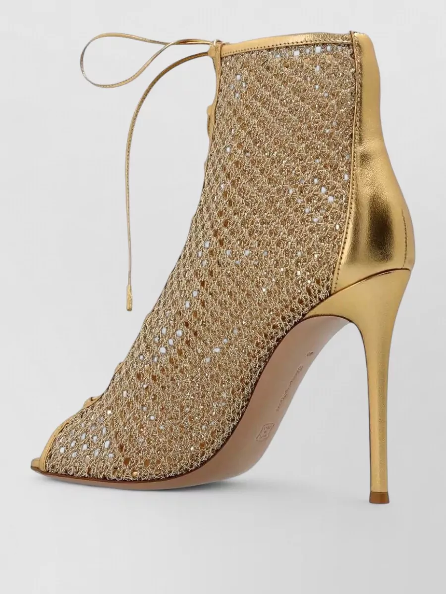 Gianvito Rossi Leather Lace-Up Pumps