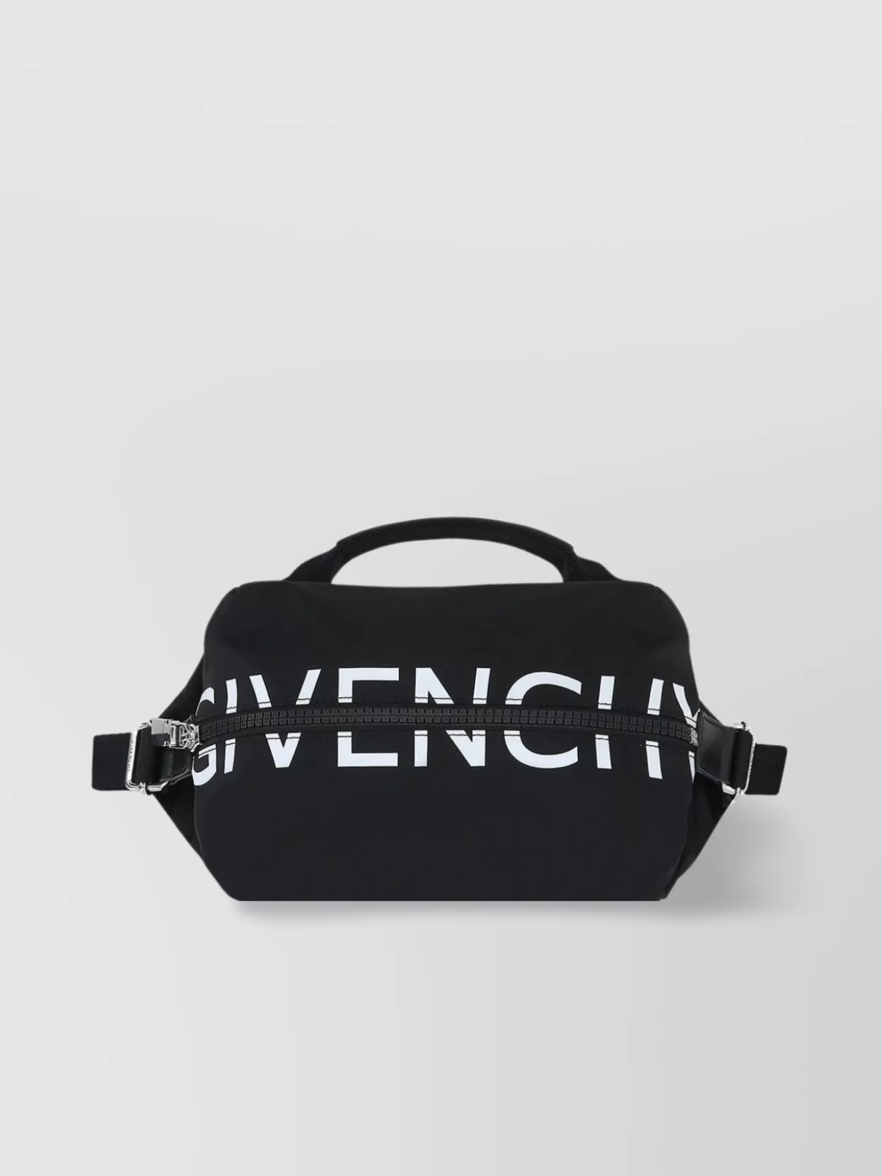 Shop Givenchy Adjustable Zip Belt Bag With Top Handle