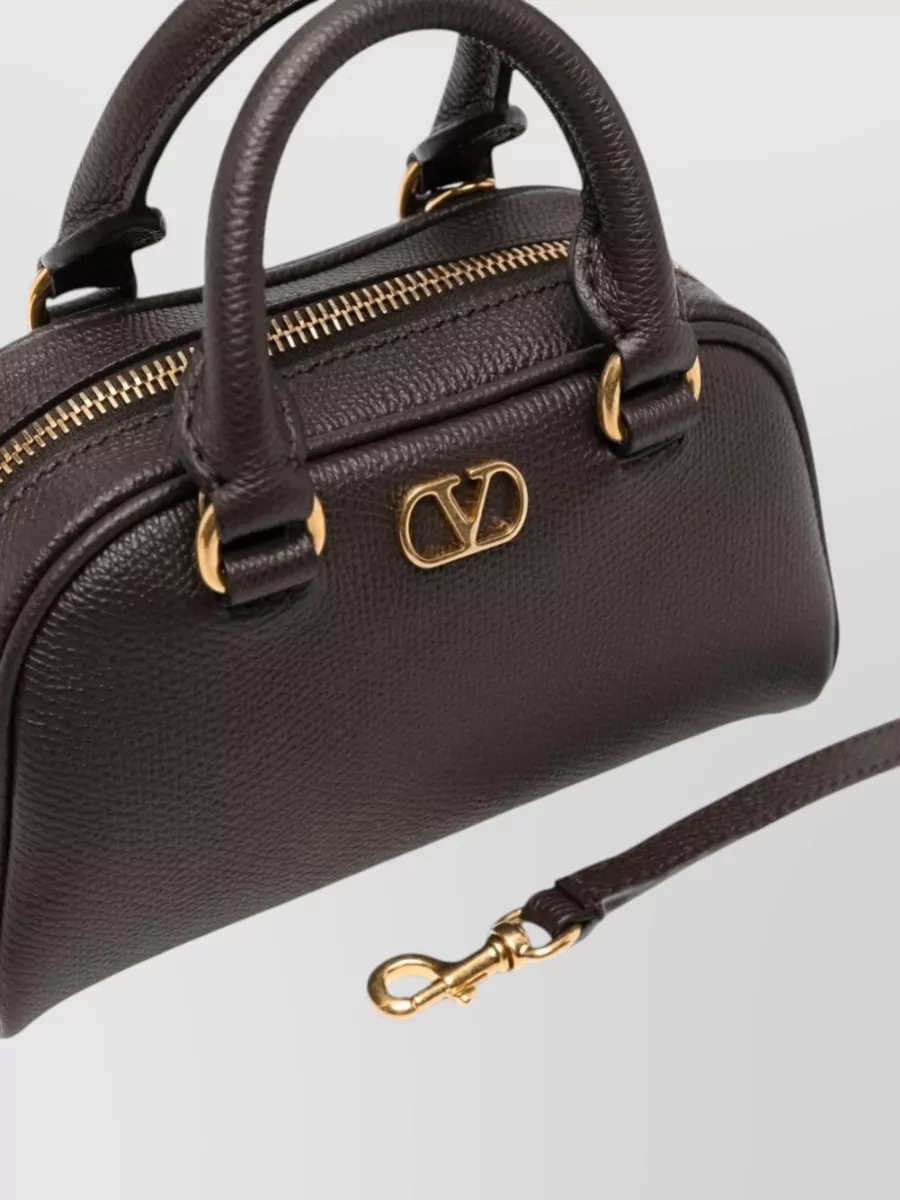 Valentino Garavani Vlogo Signature Mini Leather Top Handle Bag