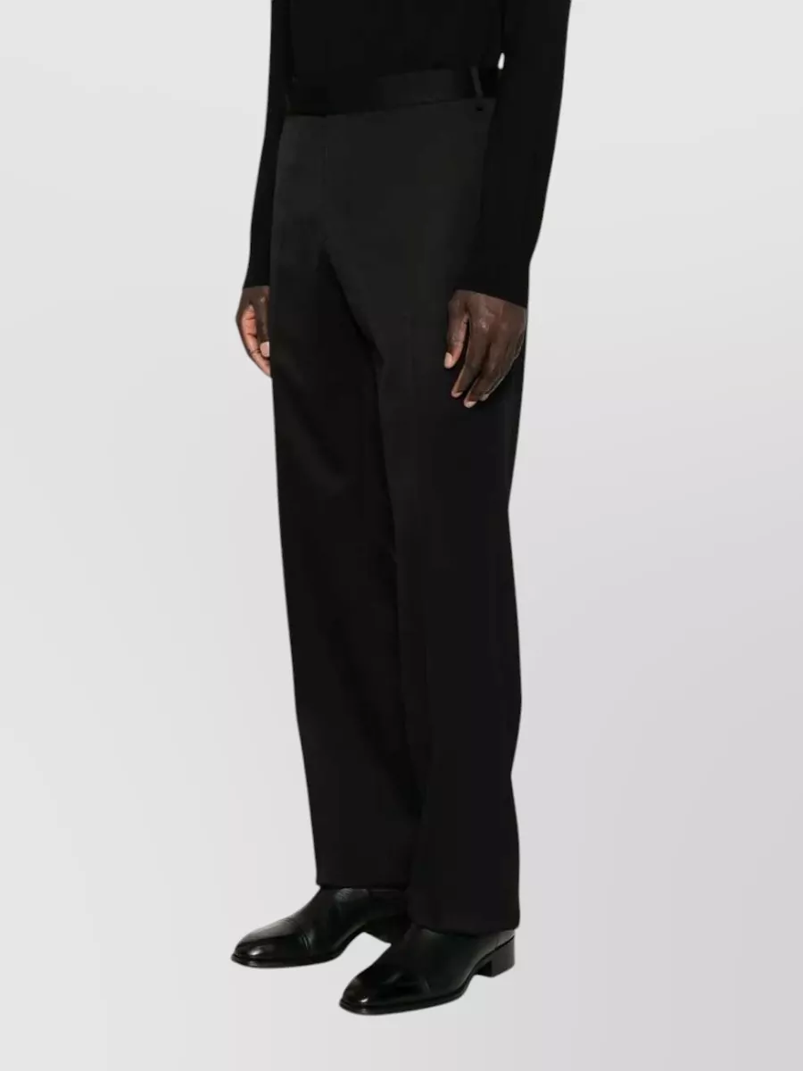Lardini wool straight-leg tailored trousers