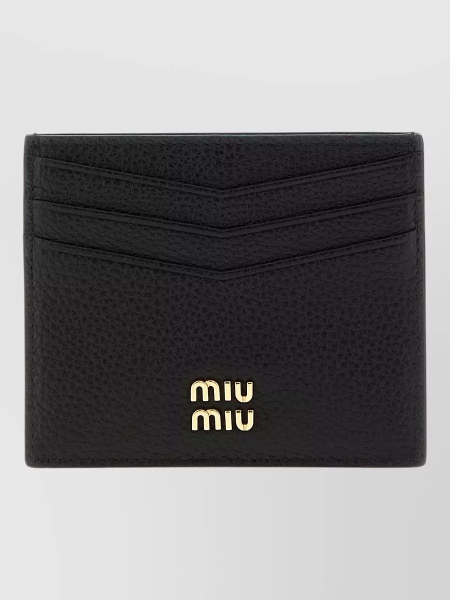 Miu Miu leather card holder