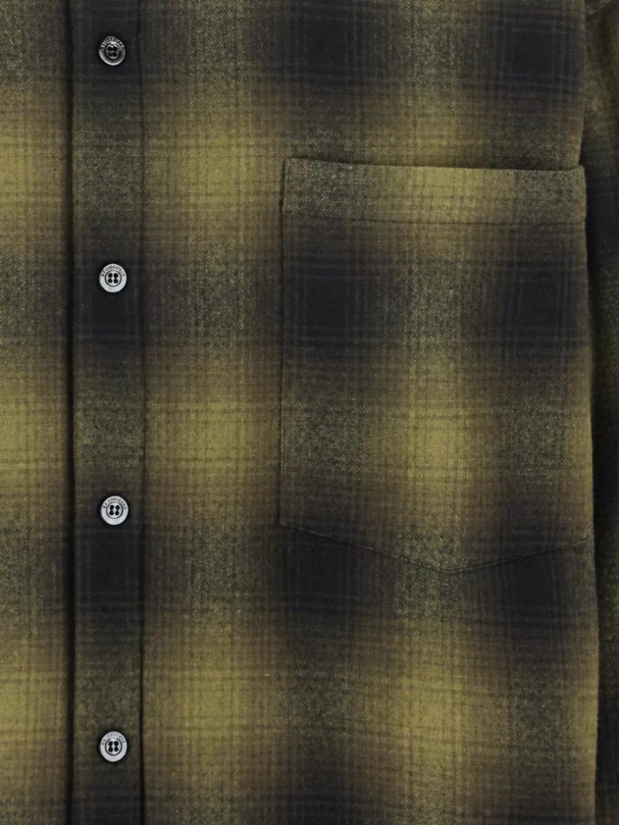 Balenciaga Wool Checked Hooded Overshirt Jacket