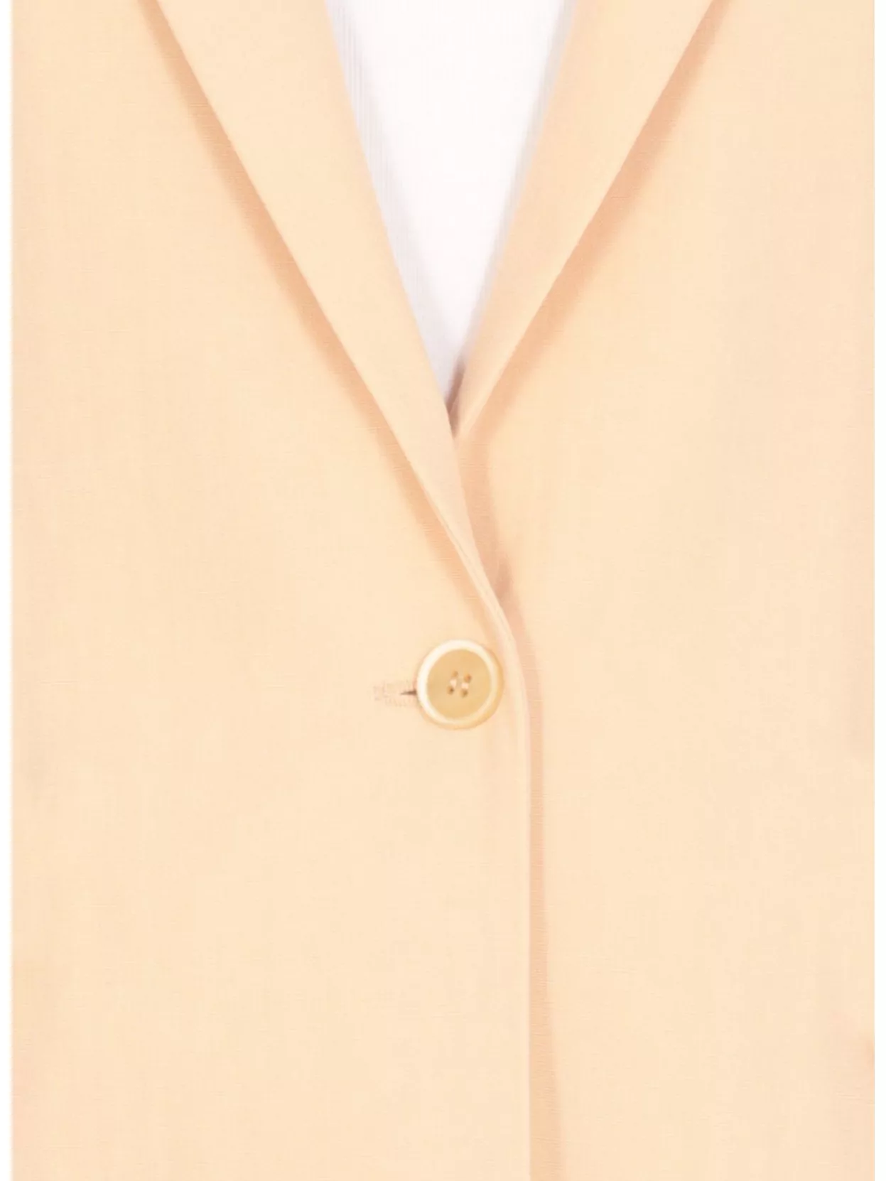 Fabiana Filippi Wool And Linen Blazer With Flap Pockets In Neutral