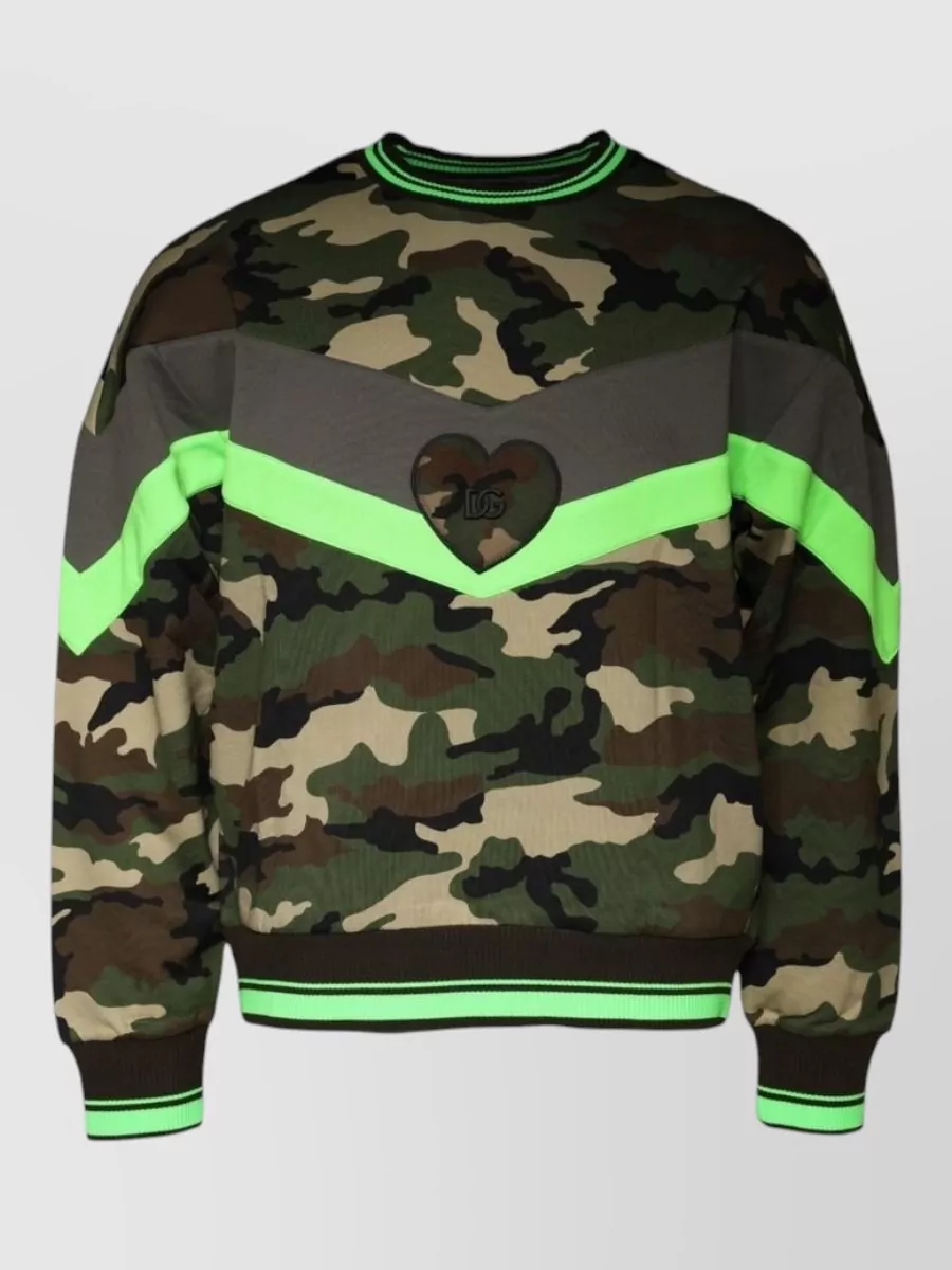 Dolce&Gabbana camouflage logo-print sweatshirt