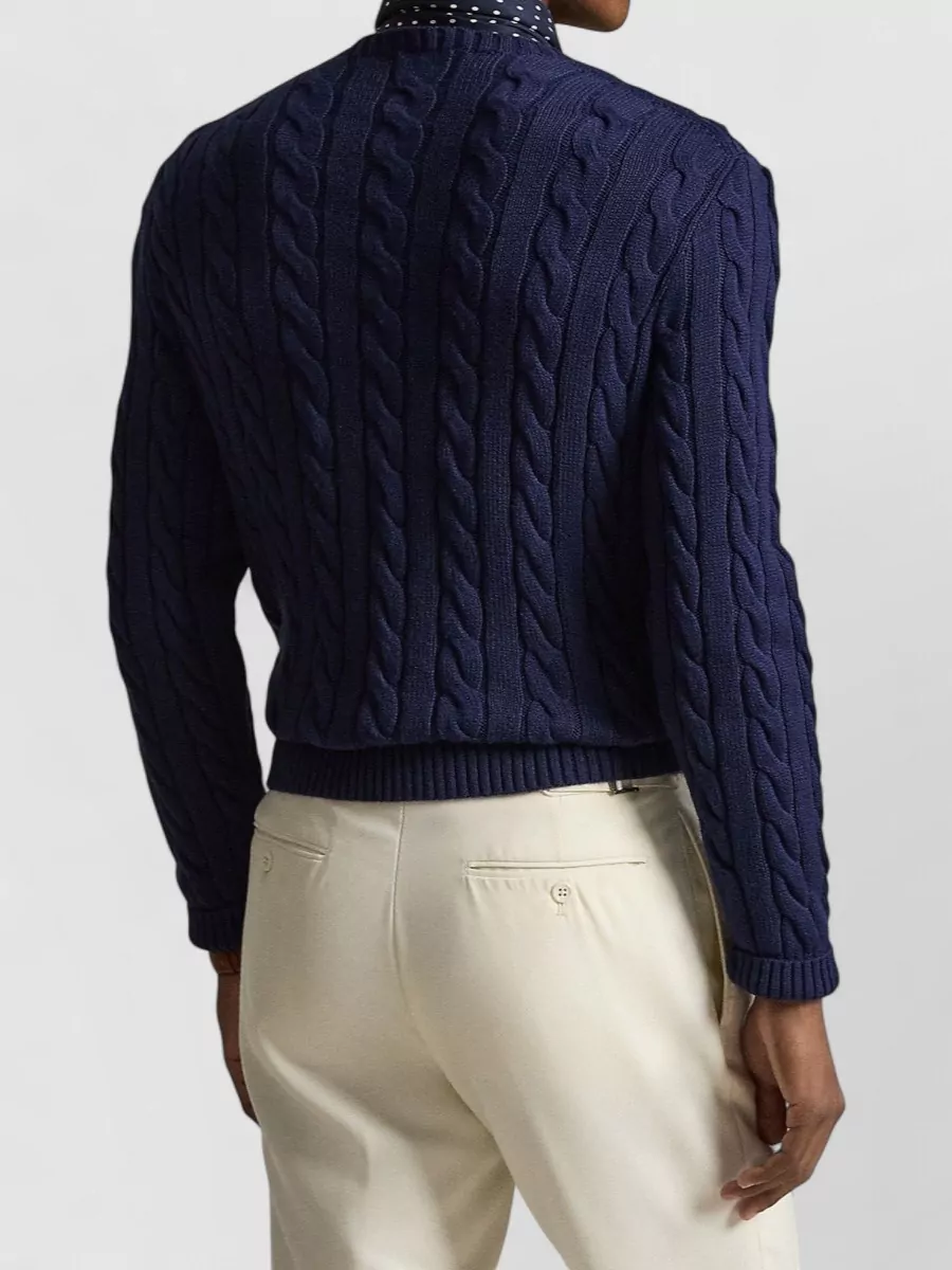 Polo Ralph Lauren Cable-Knit Cotton Crewneck Jumper