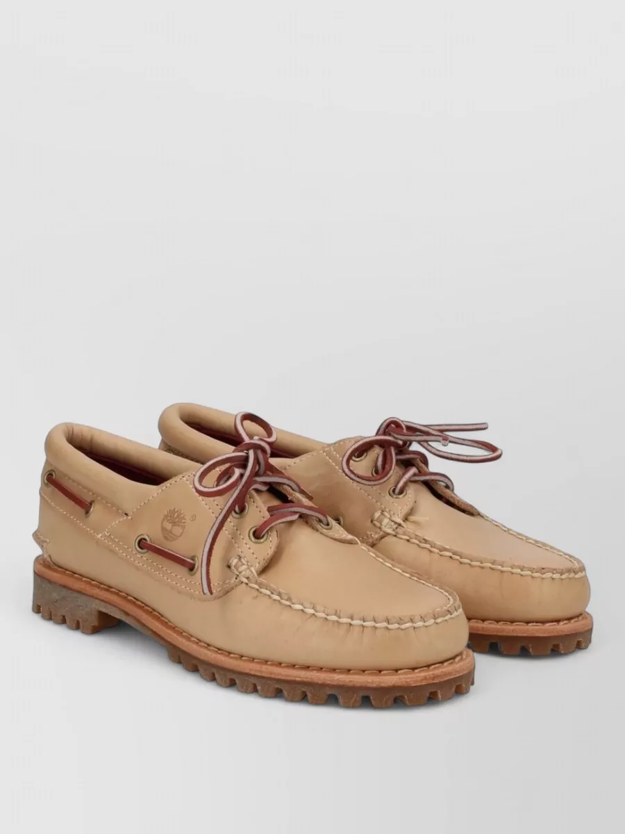 Timberland Loafers Rubber Sole Stitch Detailing Design