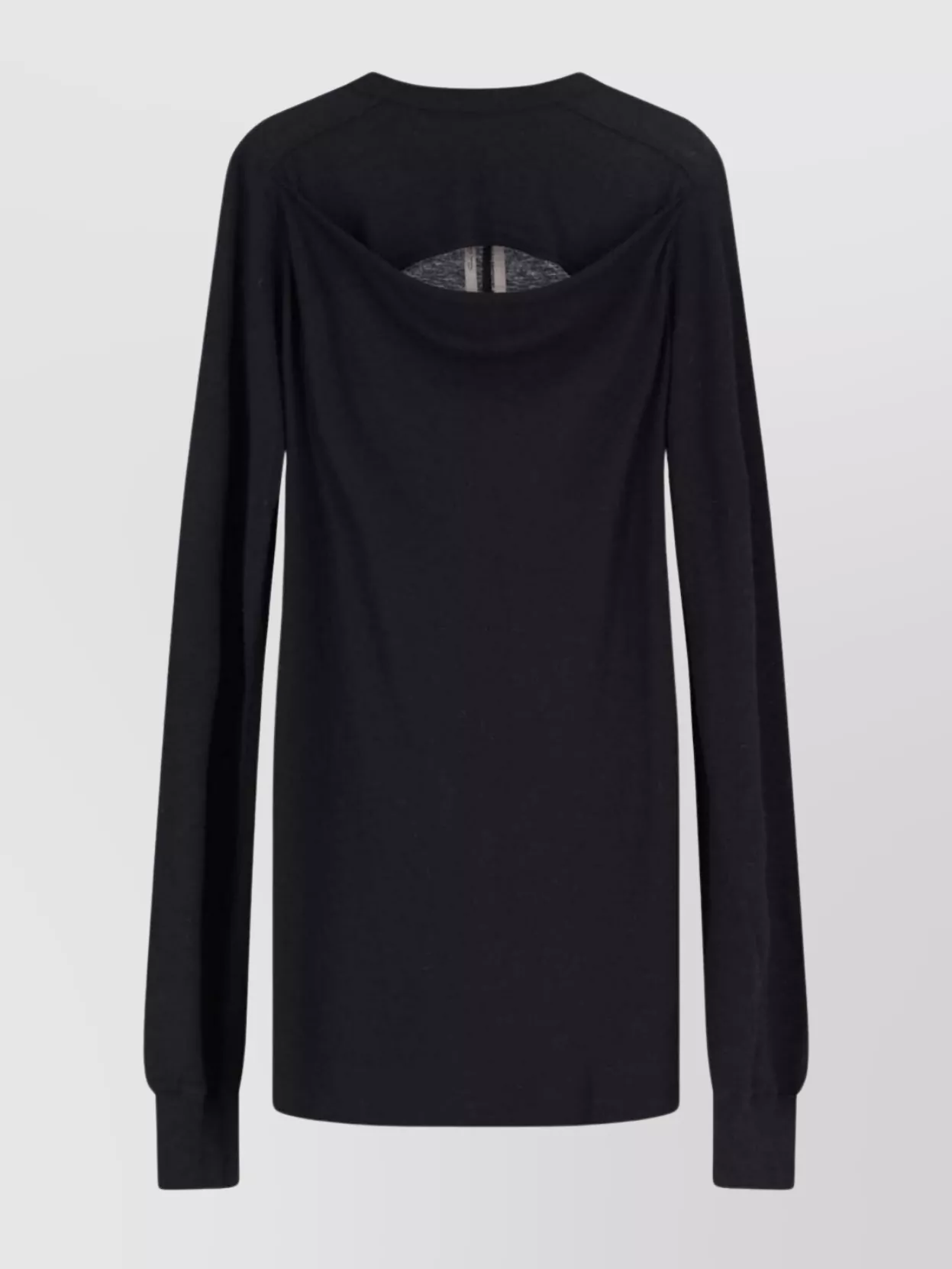 Rick Owens Tunic hoodie with drawstring waist and hood | The