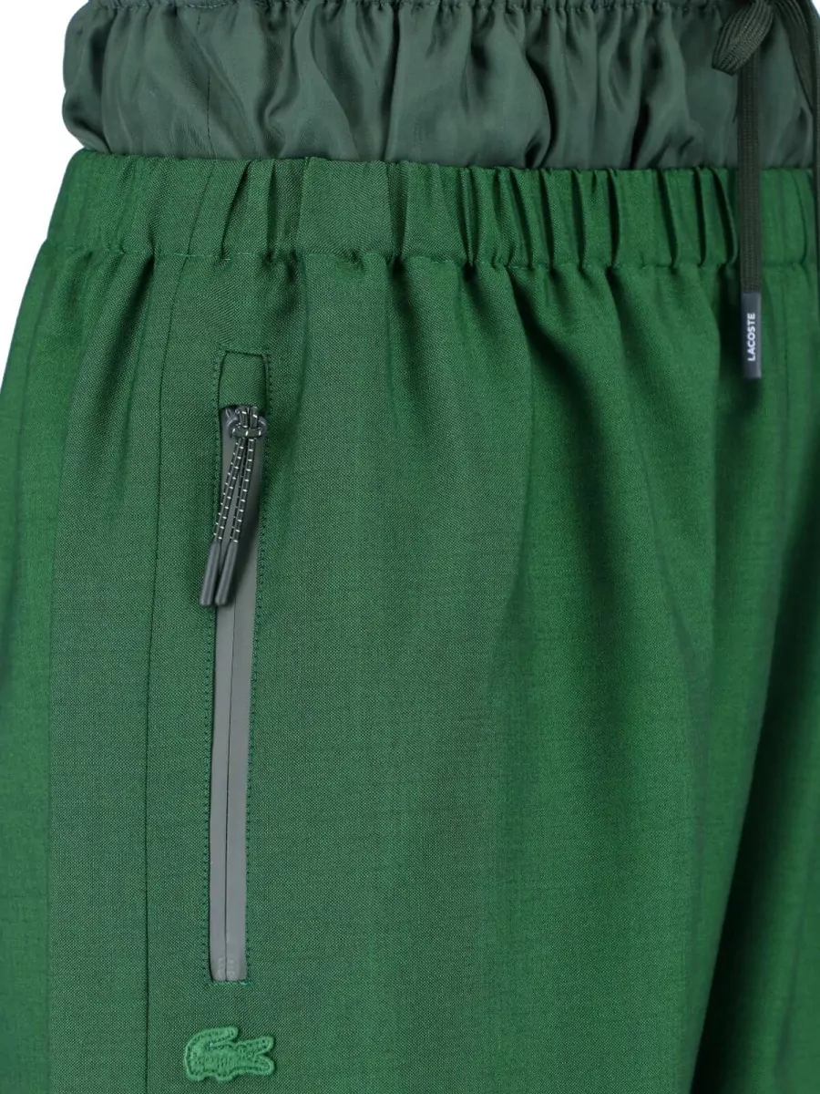 Lacoste Wool Straight-Leg Loose Fit Trousers