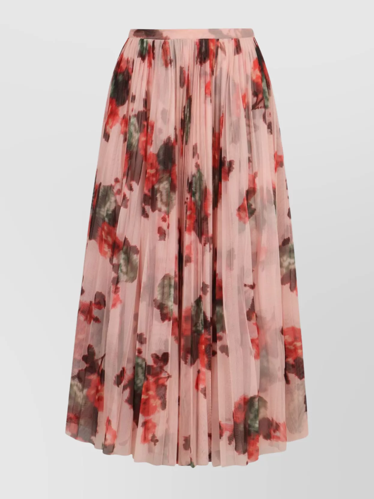 Philosophy Pleated Floral Midi Skirt
