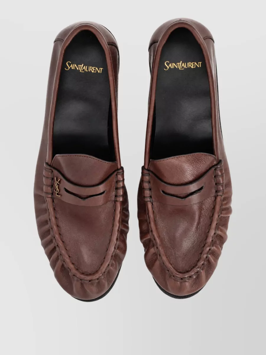Saint Laurent Leather Monk Shoes