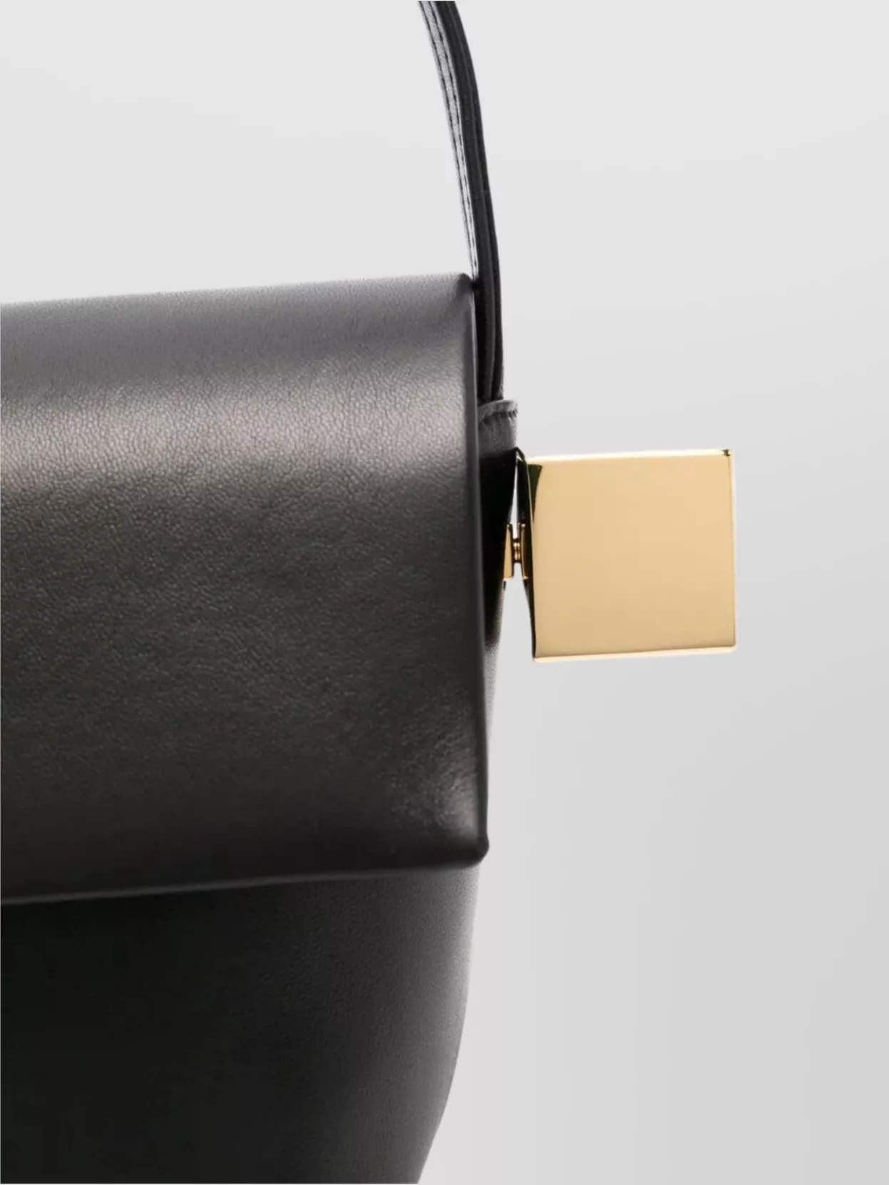 Jacquemus The Square Round Calfskin Shoulder Bag