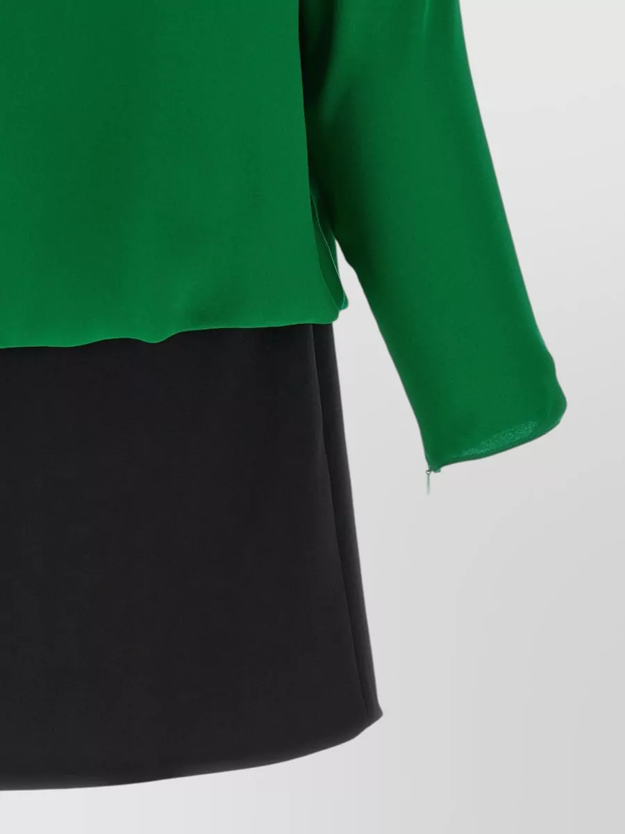Valentino Garavani Silk Georgette High-Neck Mini Dress