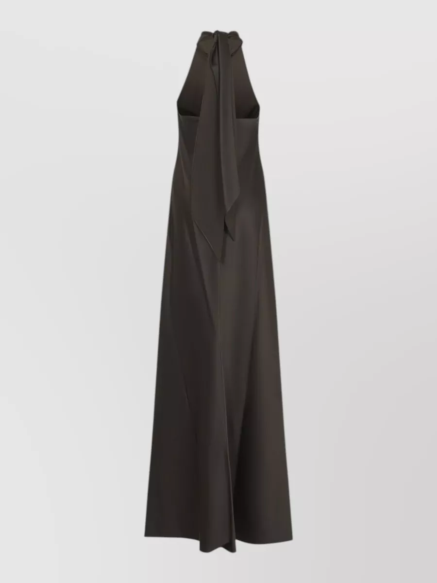 Ralph Lauren Collection silk satin halterneck maxi dress