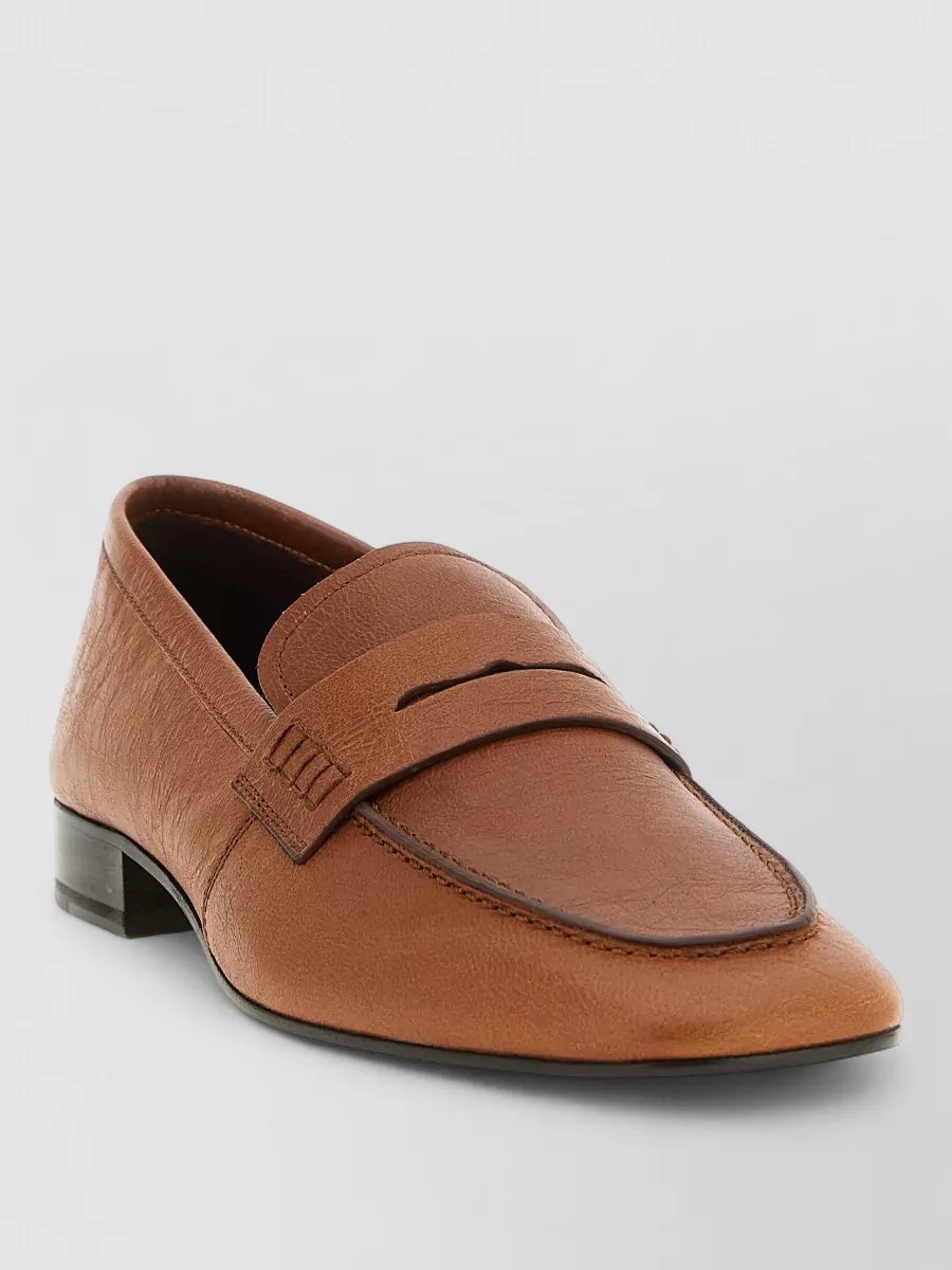 Dries Van Noten leather penny loafers