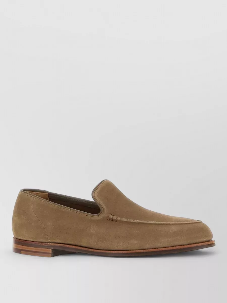 Crockett & Jones suede leather loafers