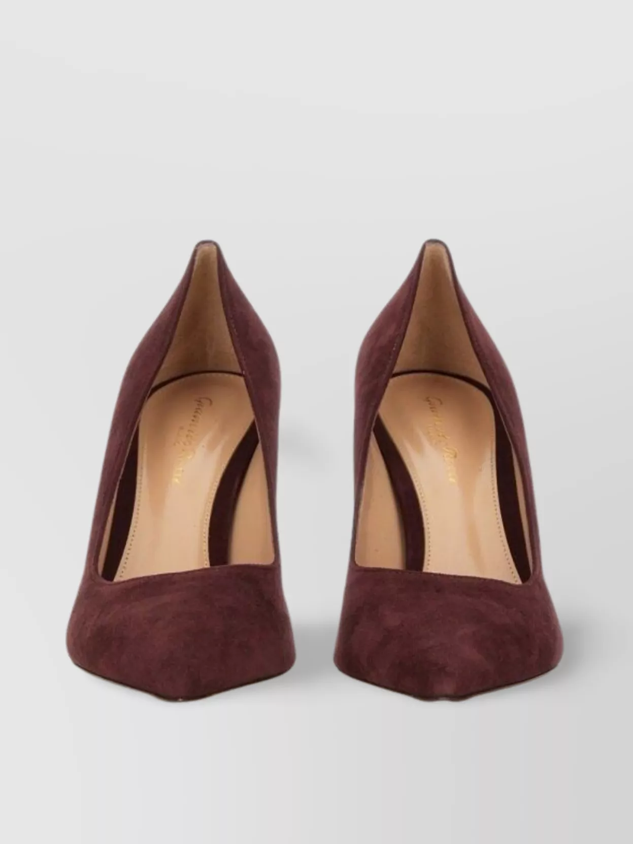 Gianvito Rossi Pointed Toe Suede Stiletto Heel Pumps
