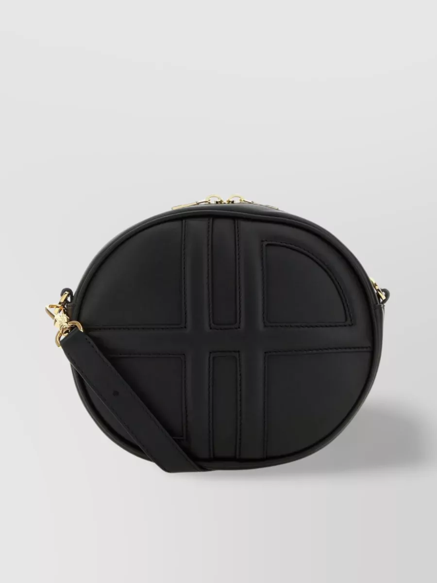 Shop Patou Versatile Leather Companion Bag In Black
