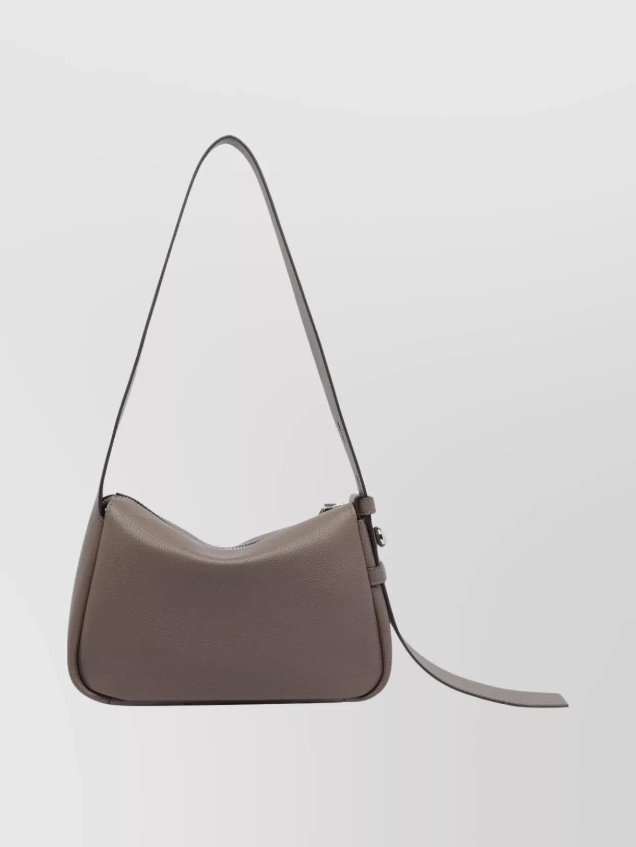 Tory Burch Romy Zip-fastening Leather Shoulder Bag In Neutral