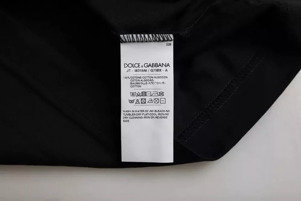 Dolce&Gabbana Cotton Round Neck Short-Sleeve T-Shirt