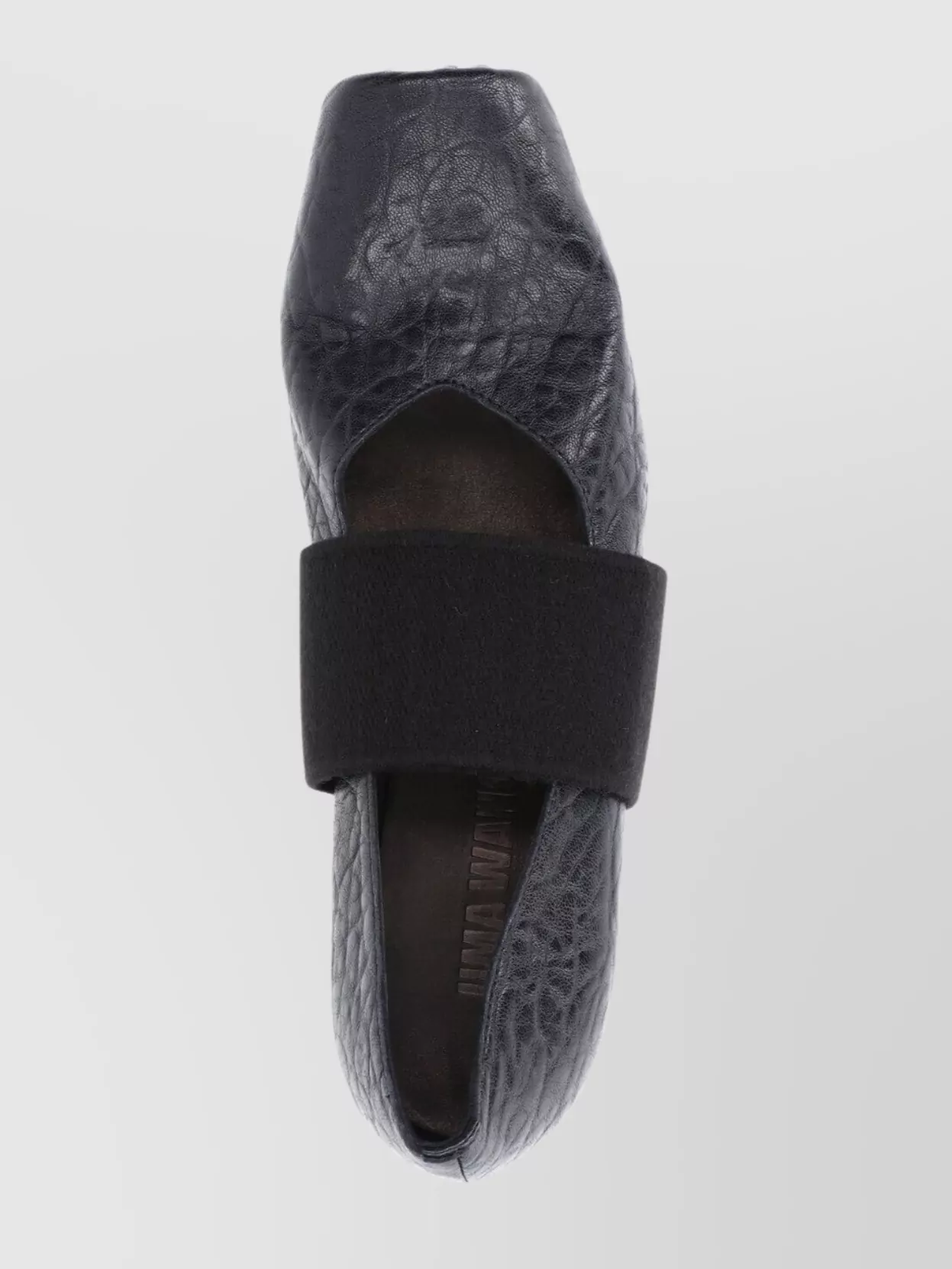 Uma Wang Square Toe Textured Finish Ballerina Shoes