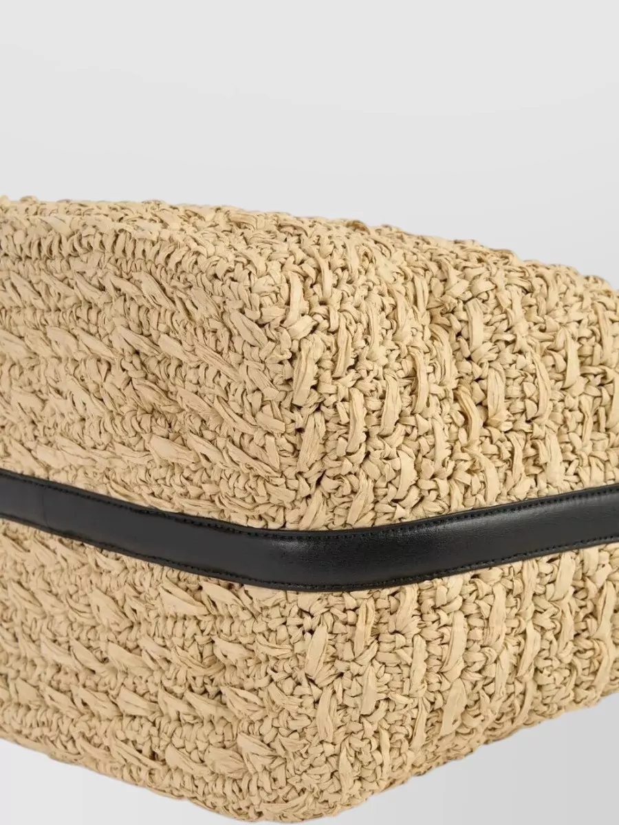 Totême Raffia Bucket Bag