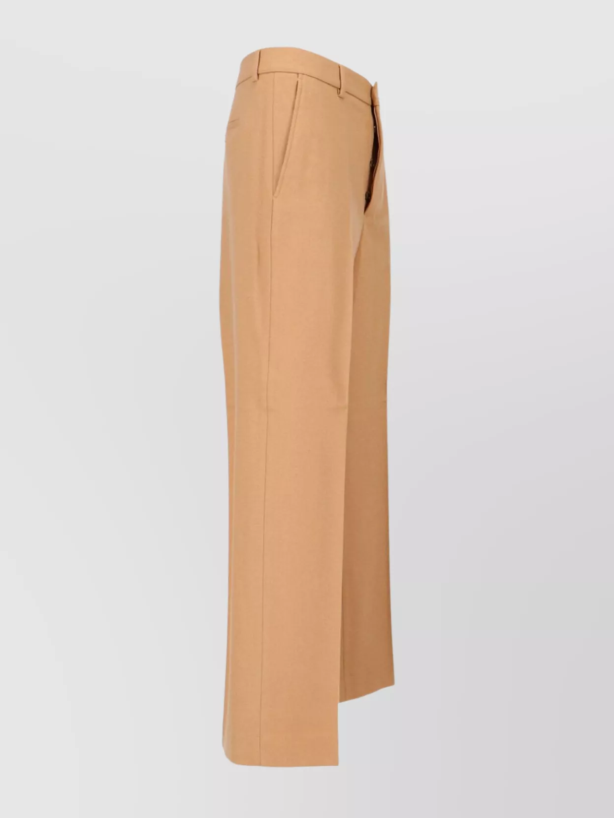 Ami Paris Tailored Trousers With Button And Pleats