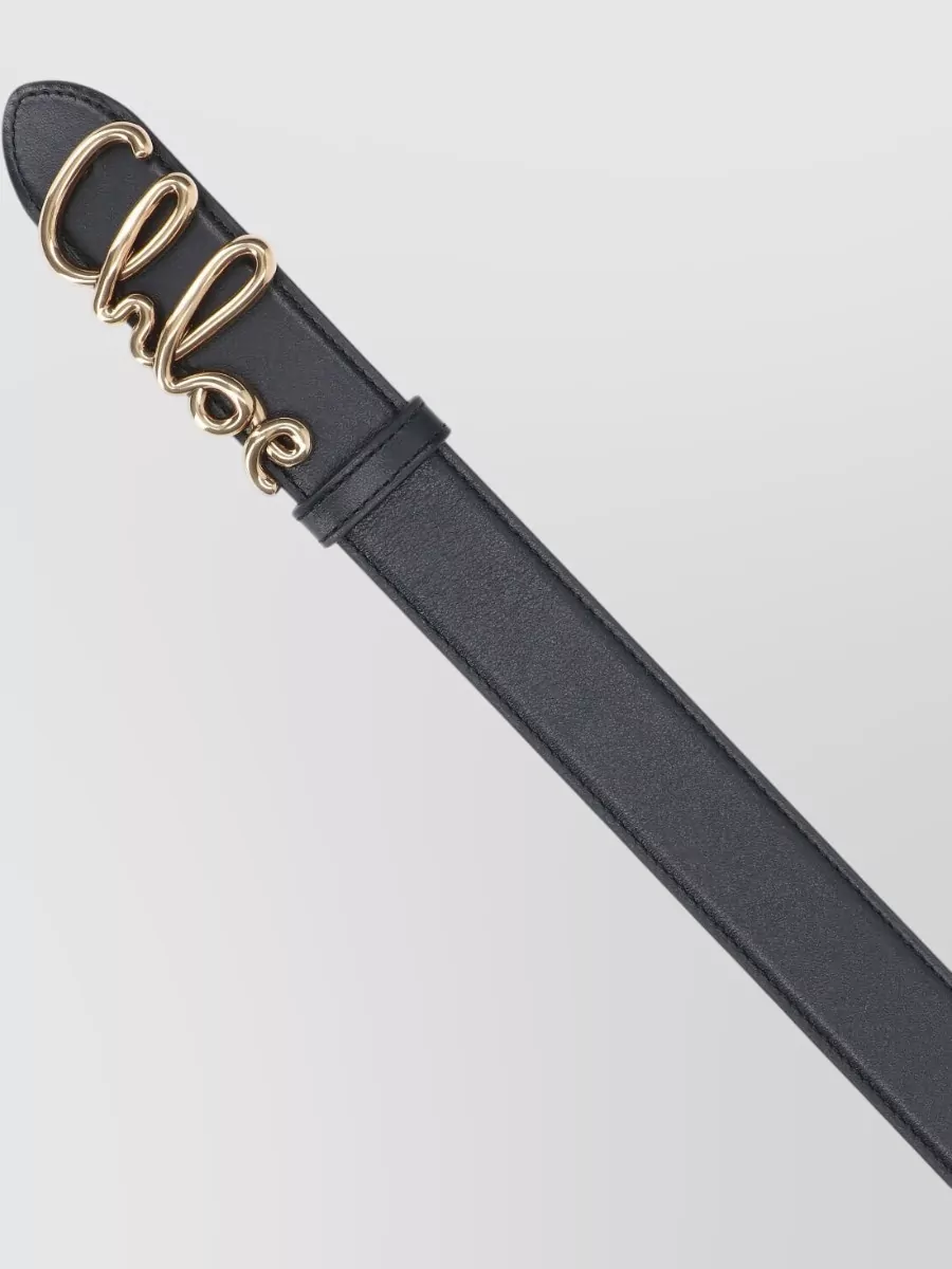 Chloé Smooth Finish Belts For Every Occasion In Black