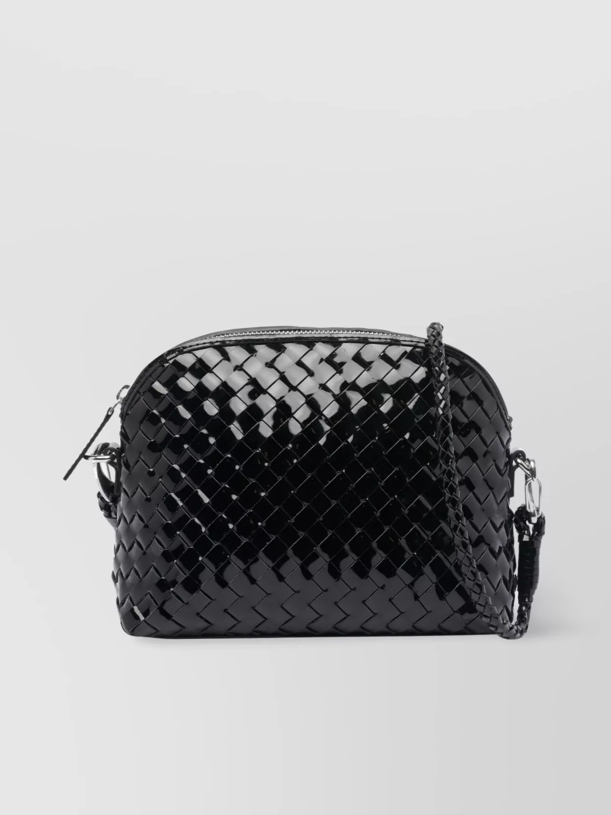 Dragon Diffusion Glossy Woven Texture Shoulder Bag