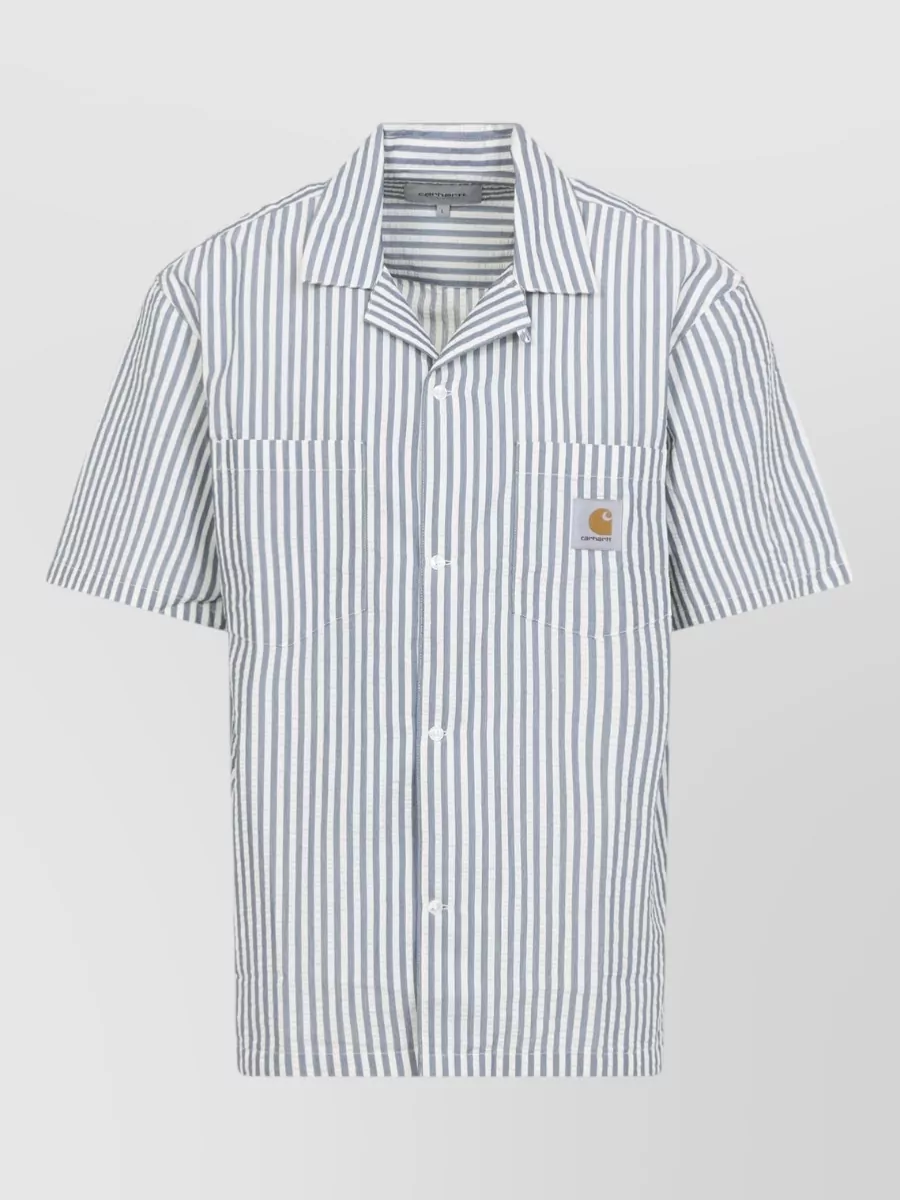 Carhartt Wip Striped short-sleeve bowling shirt