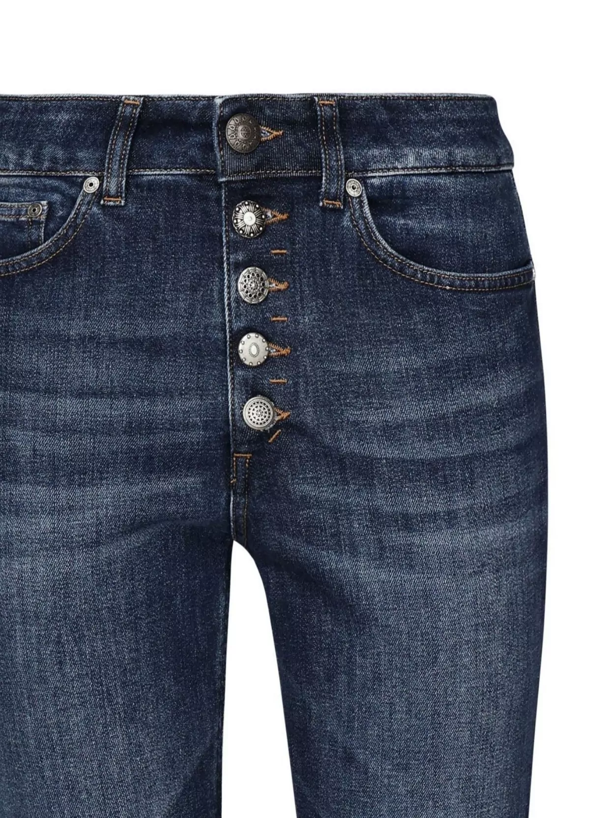 Dondup Loose Fit Jeans With Belt Loops