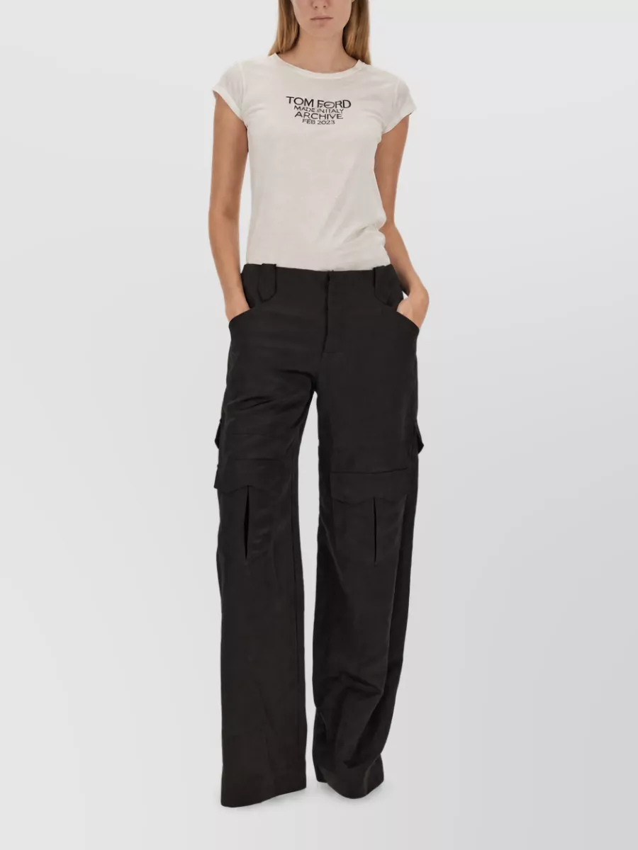 Tom Ford Silk Logo T-Shirt