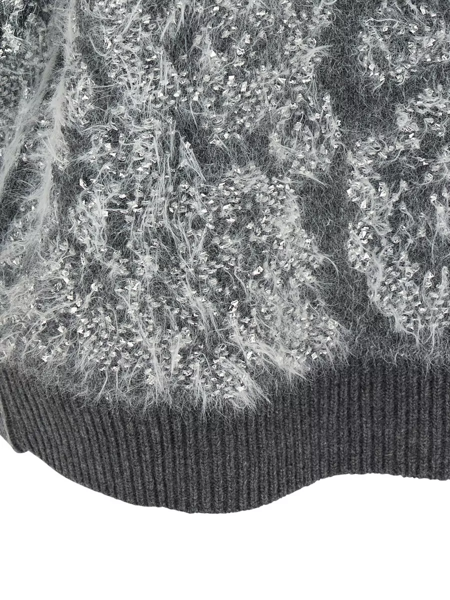 Nude Jacquard Sleeveless Sweater