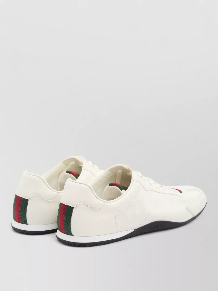 Gucci Shift Sneakers Low Top Web Detail