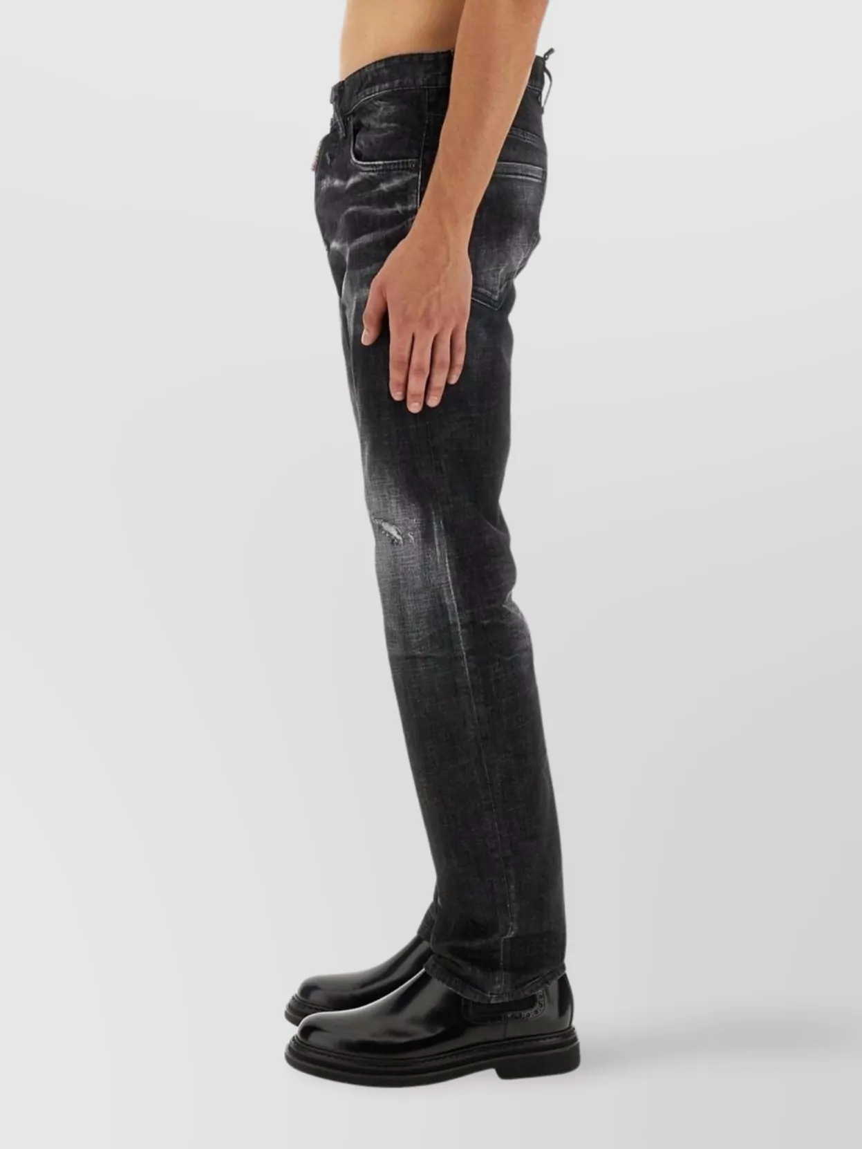Dsquared2 Distressed Denim Jeans Faded Effect