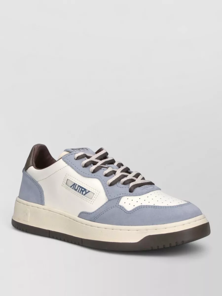 Autry leather low top lace up sneakers
