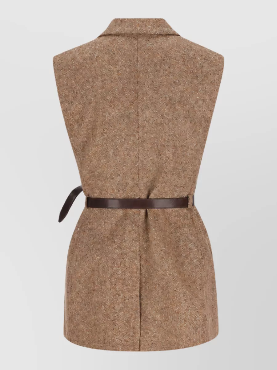 Brunello Cucinelli Wool Cashmere Double-Breasted Vest