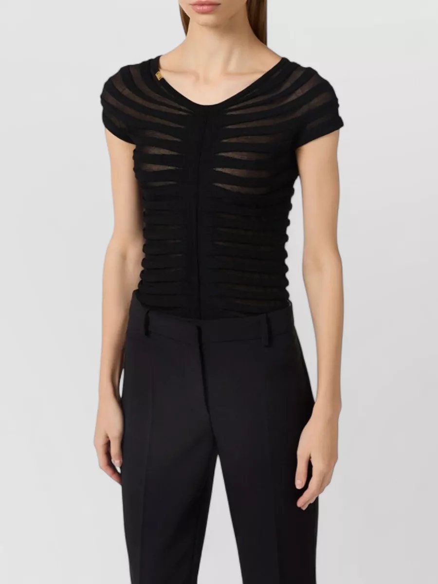 Elisabetta Franchi Fine-Knit Top