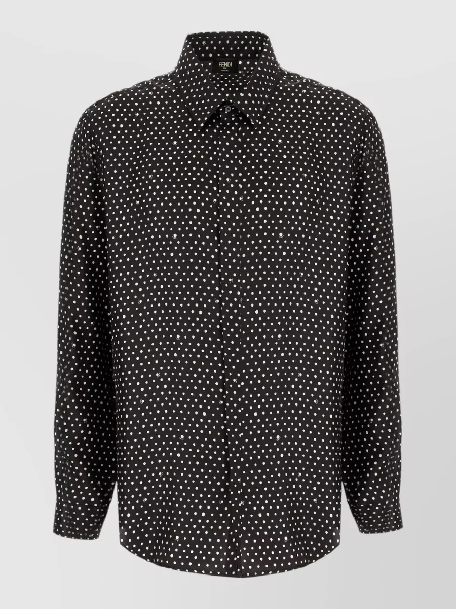 Fendi silk printed shirt