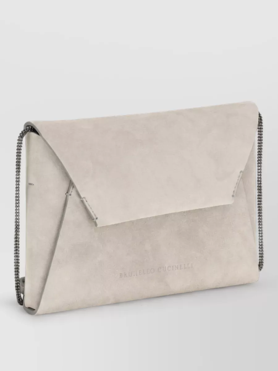 Brunello Cucinelli Calf Leather Clutch Bag