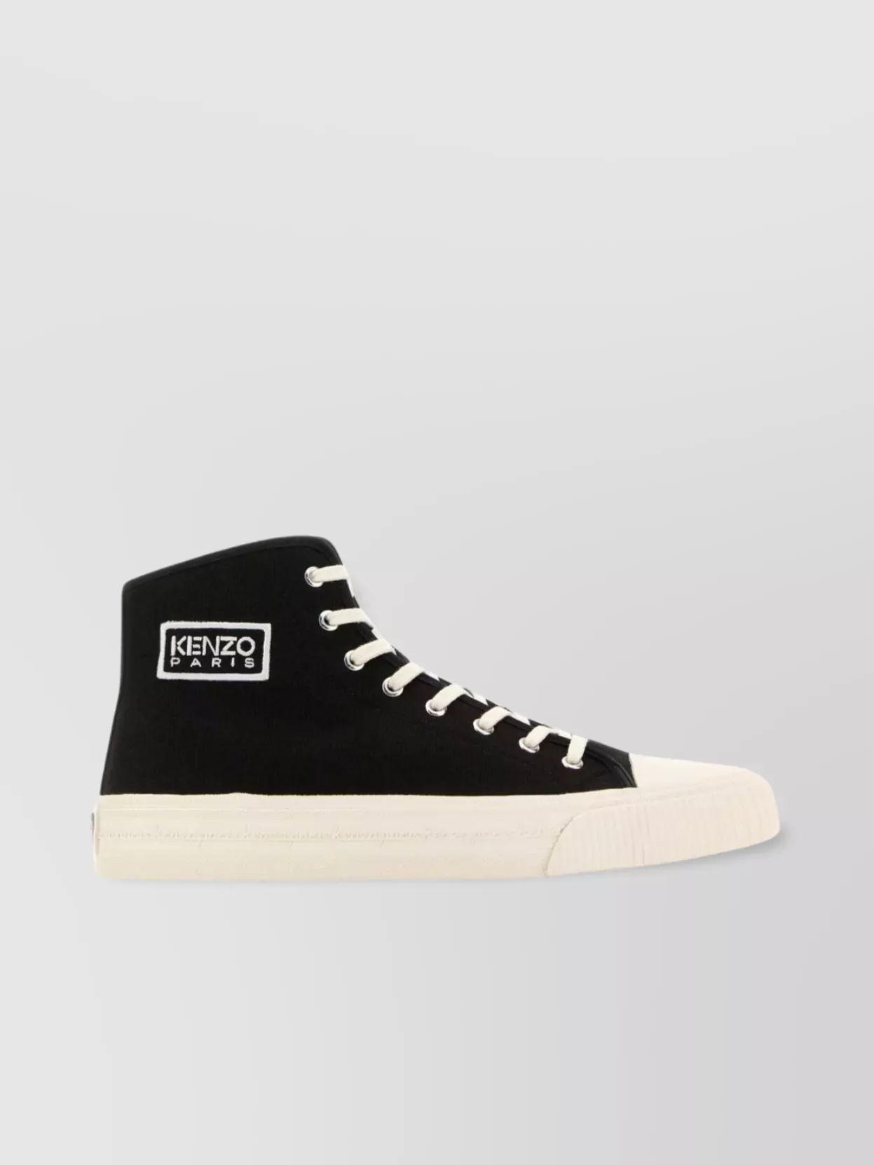 KENZO CANVAS FOXY HIGH-TOP SNEAKERS