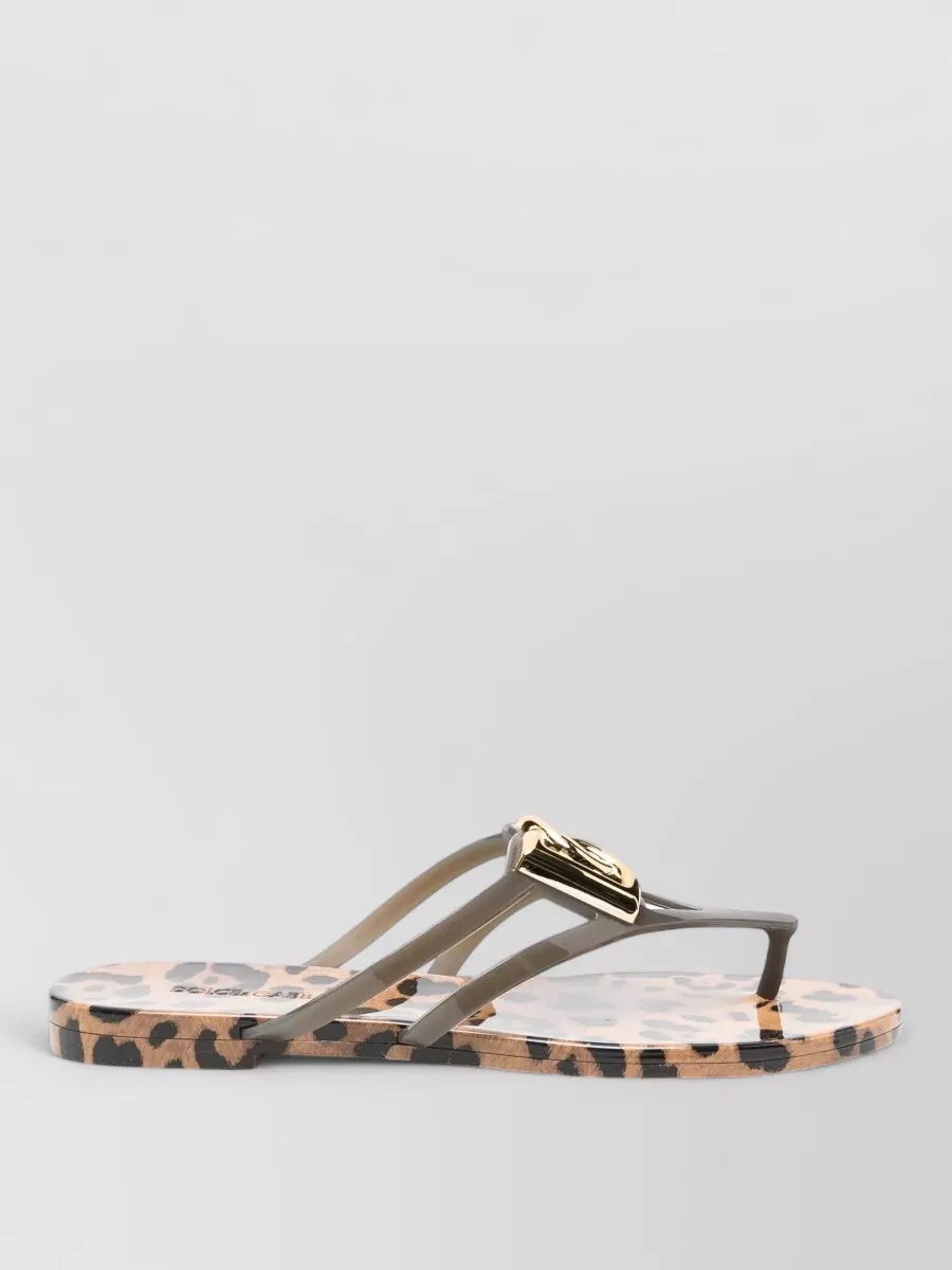 Dolce&Gabbana rubber logo slides