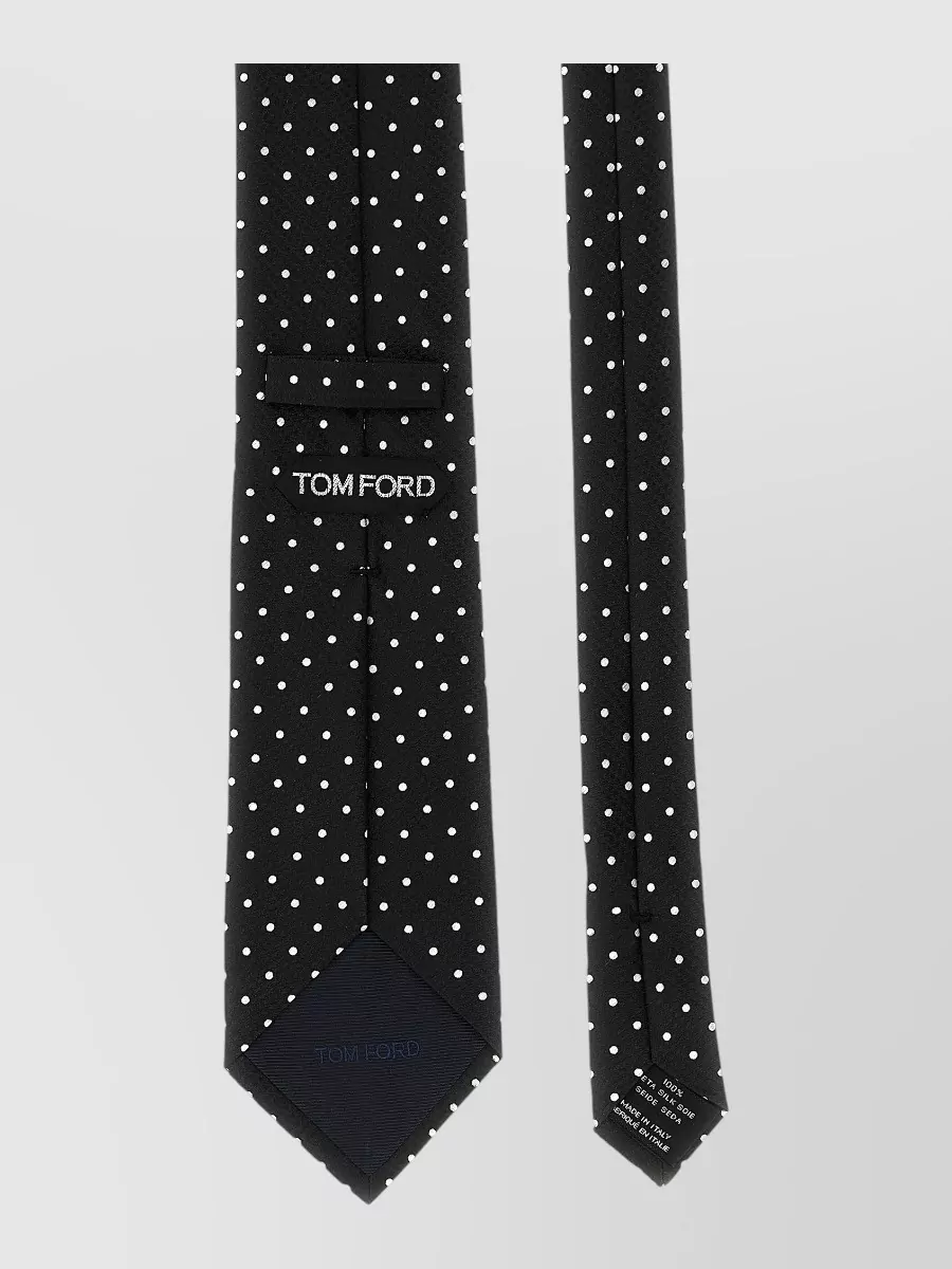 Tom Ford Slim Tie Polka Dot Pattern Pointed Tip