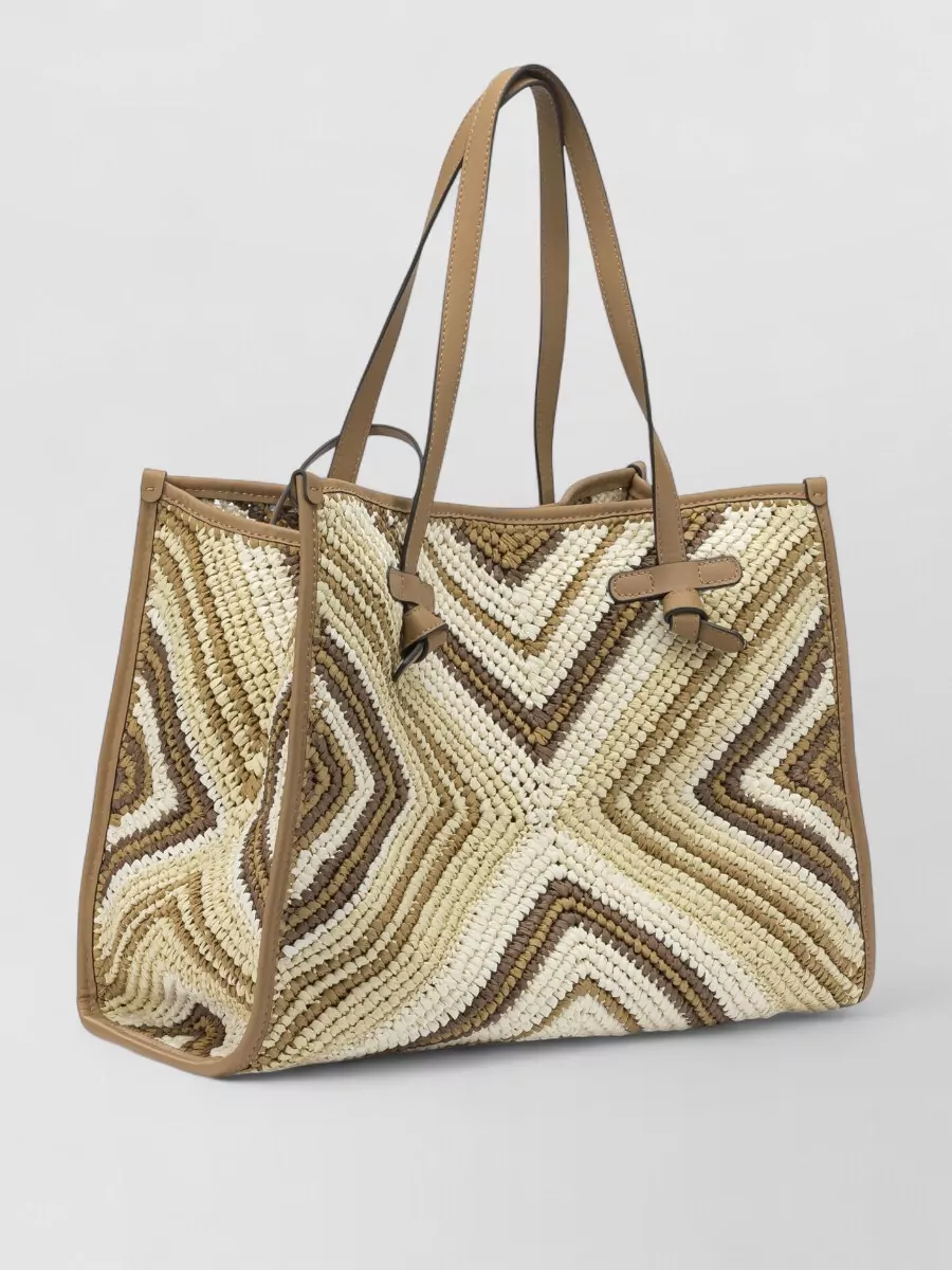 Gianni Chiarini Modern Shoulder Bags Featuring Dual Handles In White