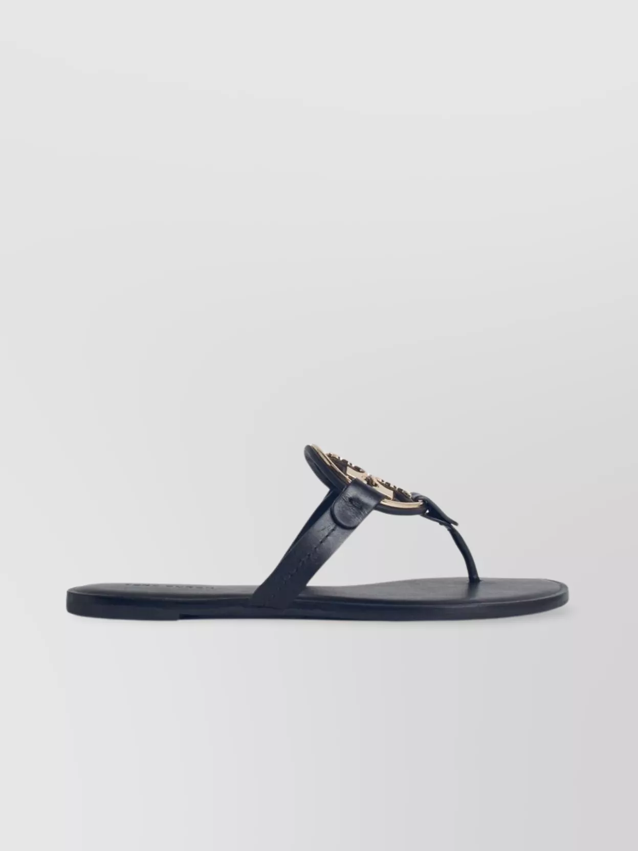 Tory Burch Flat Sole Leather Sandals Pavé