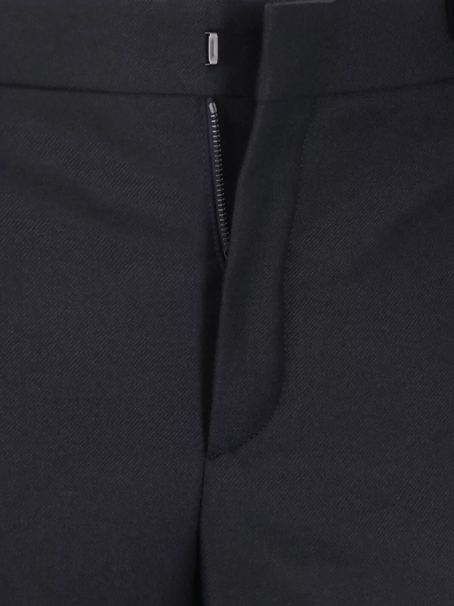 Saint Laurent Cashmere Straight-Leg Suit Trousers
