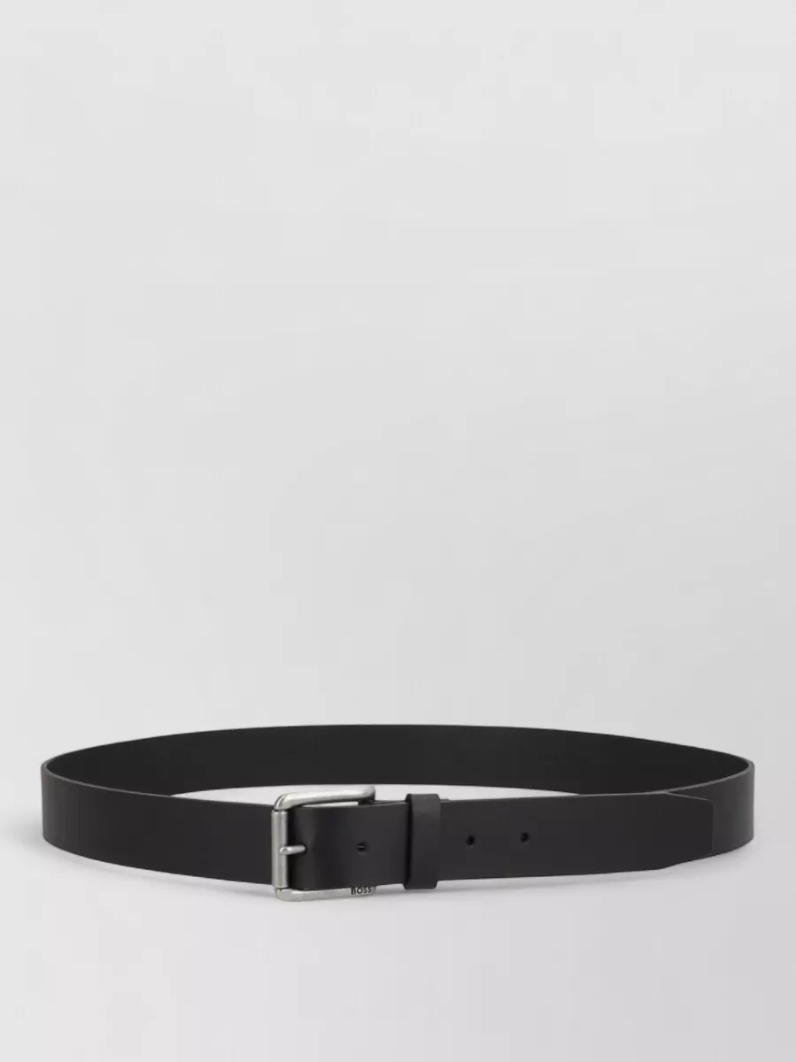 Boss leather belt