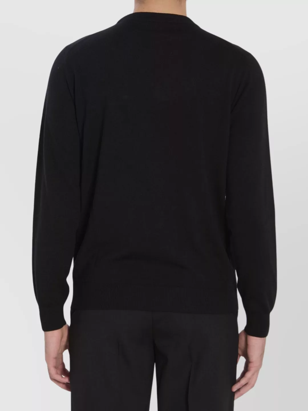 Fendi Regular Fit Wool Blend Pullover With Pockets