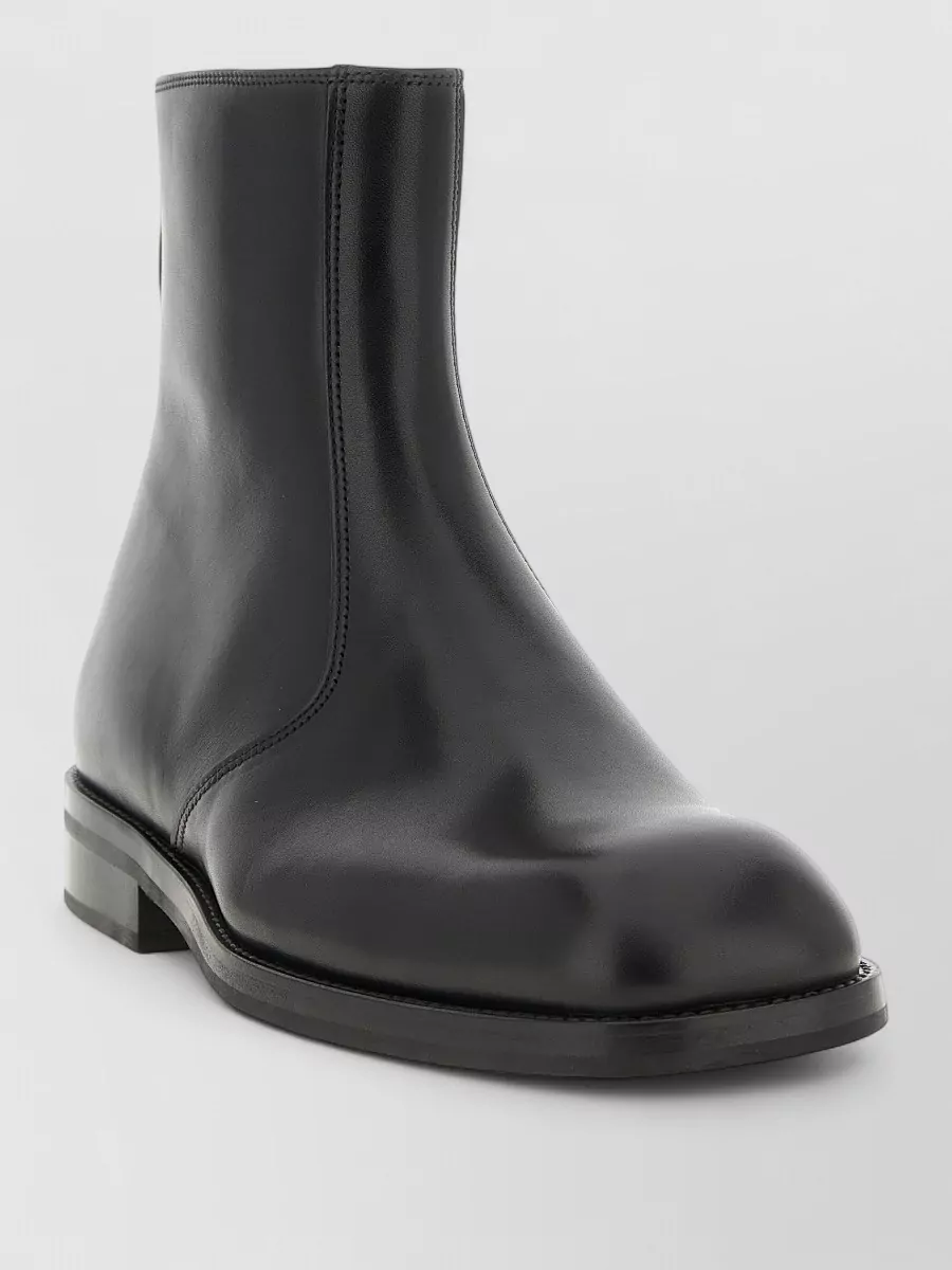 Lemaire Leather zip ankle boots