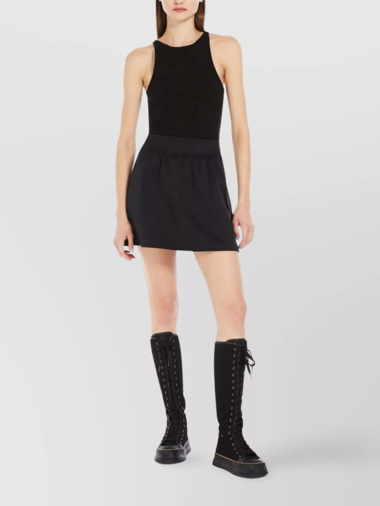 Max Mara Vanisé Wool Halter Top Racerback