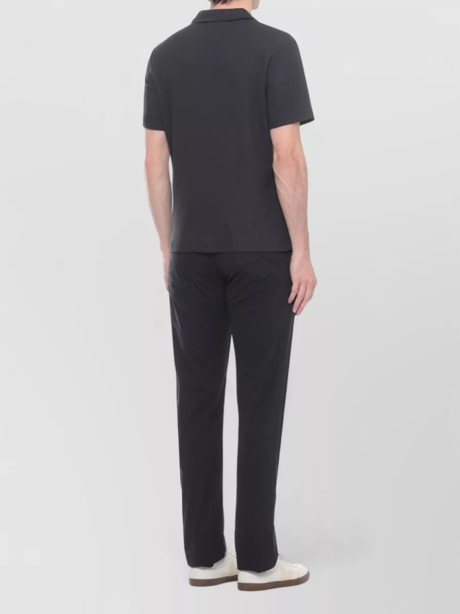 Jacob Cohen Silk Cotton Short-Sleeve Polo Shirt